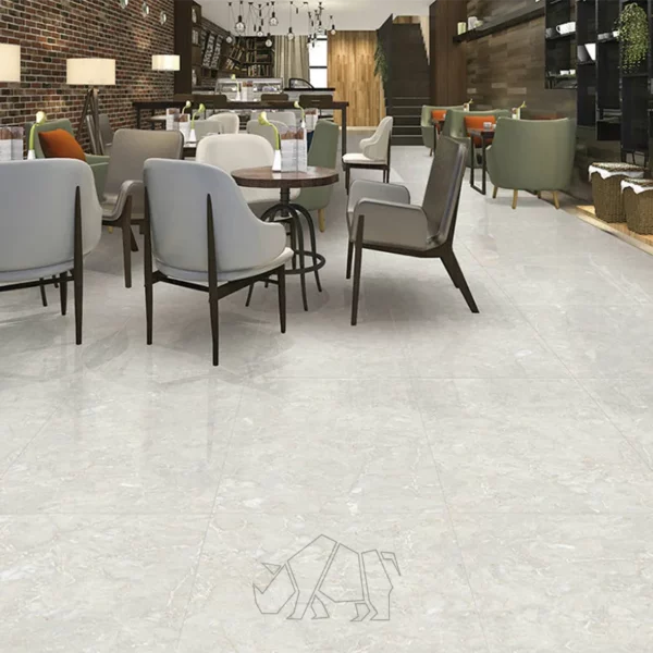 Restaurant lounge with 60x60 floor tiles