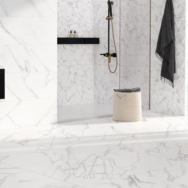 large white ceramic bathroom tiles